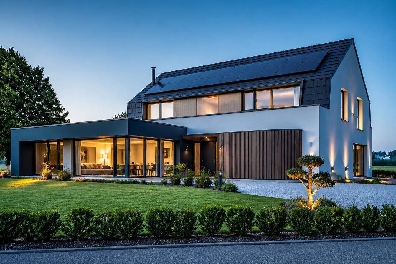 Maison moderne et économe en énergie en Région wallonne